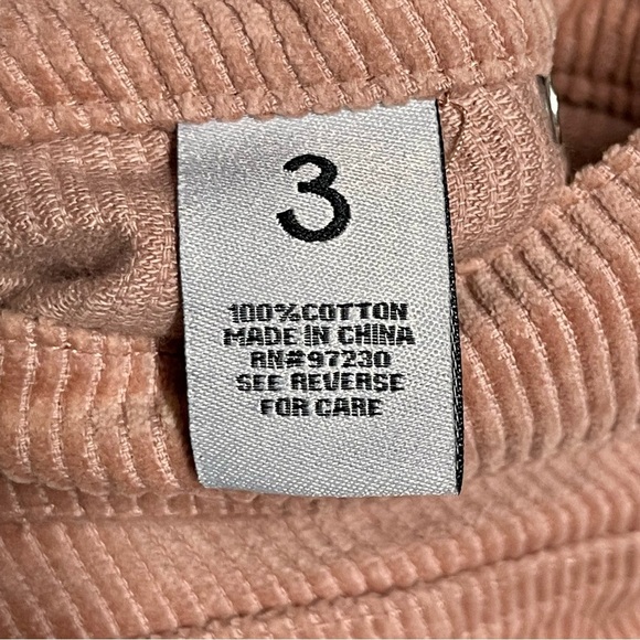 Almost Famous Blush Corduroy A-Line Skirt - Picture 4 of 6